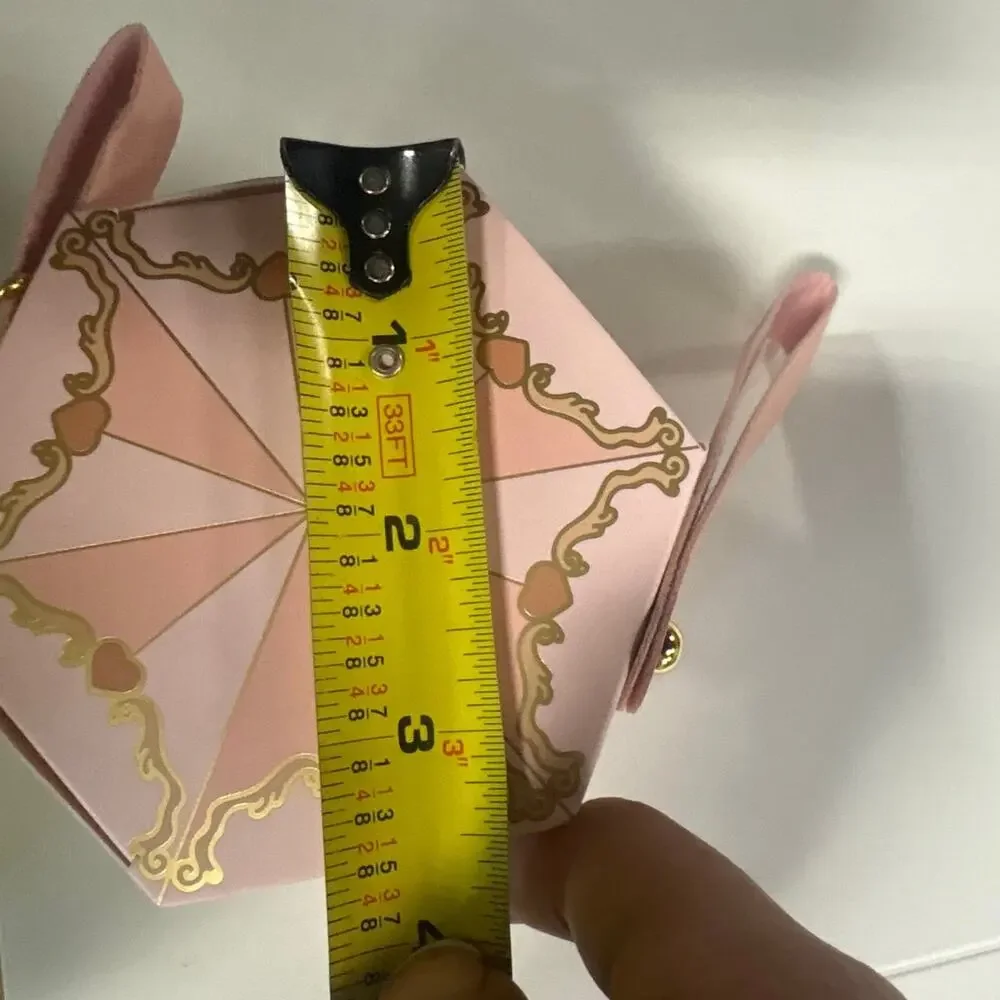 Pink 3.5x4” carousel Happiness is a journey goodie gift box
